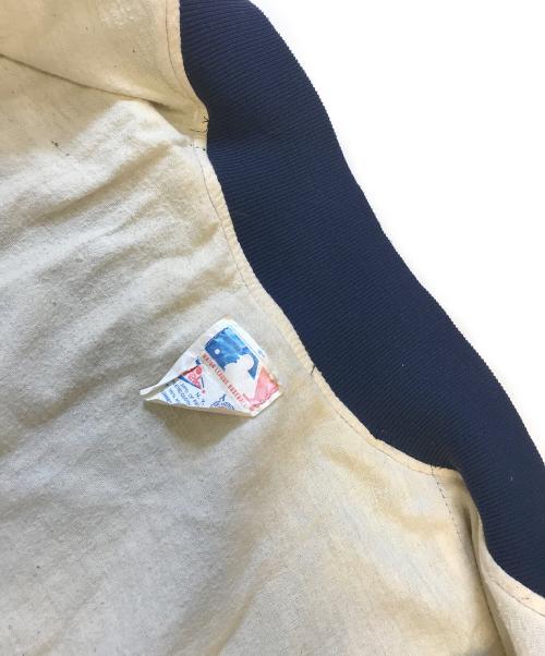 MLB（エムエルビー）MLB (エムエルビー) スタジャン ネイビー サイズ:LARGEの古着・服飾アイテム
