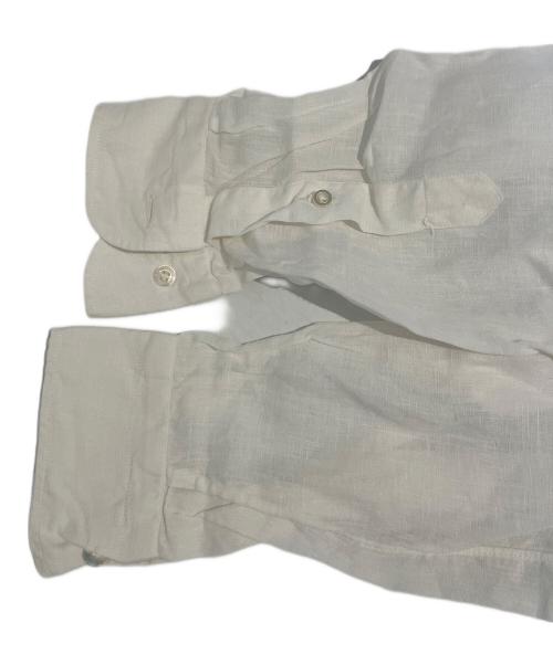 BARBA（バルバ）BARBA (バルバ) プルオーバーリネンシャツ ホワイト サイズ:Sの古着・服飾アイテム