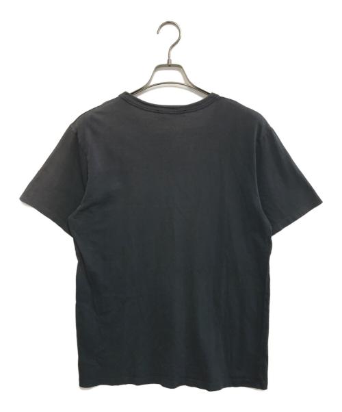 maison kitsune（メゾンキツネ）maison kitsune (メゾンキツネ) ダブルフォックスヘッドパッチ クラシック Tシャツ ブラック サイズ:Mの古着・服飾アイテム