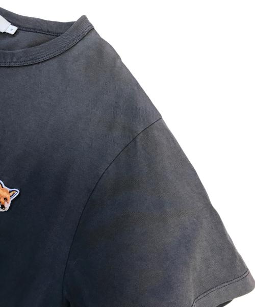 maison kitsune（メゾンキツネ）maison kitsune (メゾンキツネ) ダブルフォックスヘッドパッチ クラシック Tシャツ ブラック サイズ:Mの古着・服飾アイテム