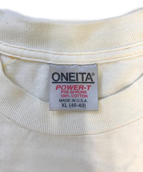 ONEITA（オニータ）ONEITA (オニータ) プリントTシャツ ホワイト サイズ:XLの古着・服飾アイテム