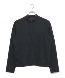 PRADA（プラダ）の古着「wool half zip pullover」｜ブラック
