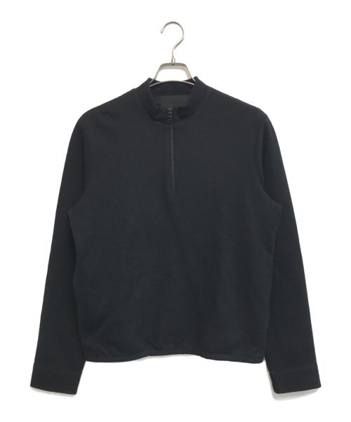 PRADA（プラダ）PRADA (プラダ) wool half zip pullover ブラック サイズ:Mの古着・服飾アイテム