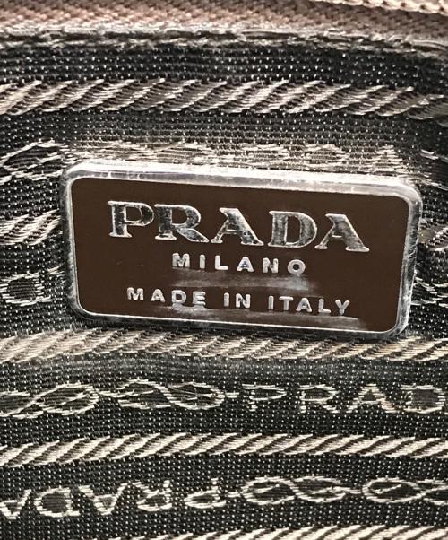 PRADA（プラダ）PRADA (プラダ) トライアングルロゴメッセンジャーバッグ グリーンの古着・服飾アイテム