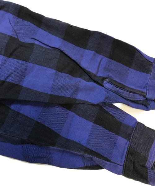 FIVE BROTHER（ファイブブラザー）FIVE BROTHER (ファイブブラザー) チェックネルシャツ ブルー×ブラック サイズ:Lの古着・服飾アイテム