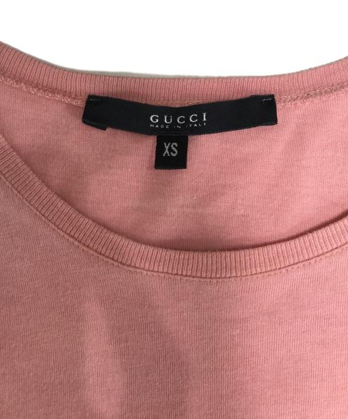 GUCCI（グッチ）GUCCI (グッチ) Tシャツ ピンク サイズ:XSの古着・服飾アイテム