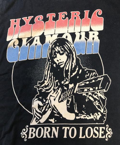 Hysteric Glamour（ヒステリックグラマー）Hysteric Glamour (ヒステリックグラマー) ラメプリントロングスリーブカットソー ブラック サイズ:Freeの古着・服飾アイテム