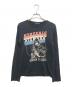 Hysteric Glamour（ヒステリックグラマー）の古着「ラメプリントロングスリーブカットソー」｜ブラック