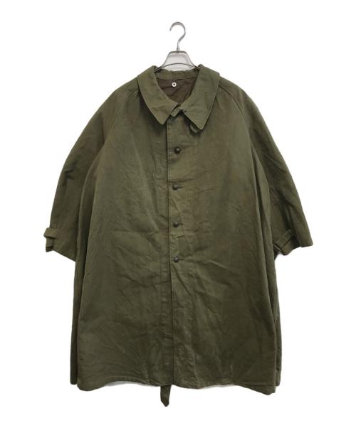 VINTAGE MILITARY（ヴィンテージ ミリタリー）VINTAGE MILITARY (ヴィンテージ ミリタリー) French Army(フランス軍) モーターサイクルコート カーキ サイズ:2の古着・服飾アイテム