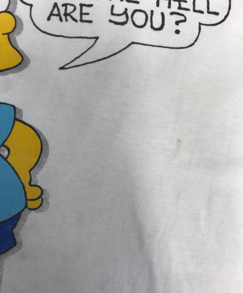 キャラクターTシャツ（キャラクターTシャツ）キャラクターTシャツ (キャラクターTシャツ) 80s The Simpsons(シンプソンズ) キャラクターTシャツ ホワイト サイズ:XLの古着・服飾アイテム