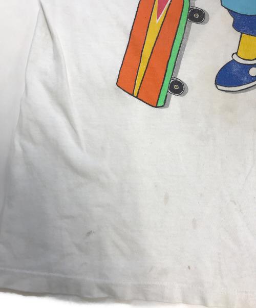 キャラクターTシャツ（キャラクターTシャツ）キャラクターTシャツ (キャラクターTシャツ) 80s The Simpsons(シンプソンズ) キャラクターTシャツ ホワイト サイズ:XLの古着・服飾アイテム