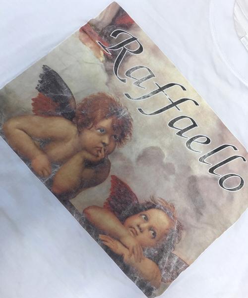 VINTAGE（ヴィンテージ）VINTAGE (ヴィンテージ) アートTシャツ ホワイト サイズ:XLの古着・服飾アイテム