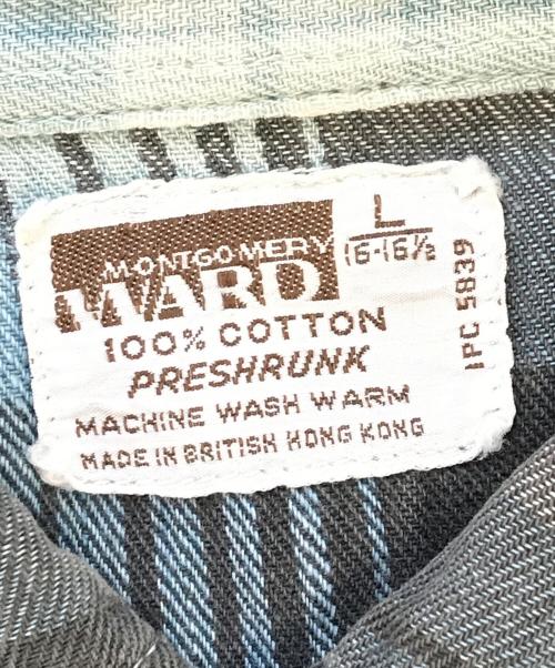MONTGOMERY WARD（モンゴメリーワード）MONTGOMERY WARD (モンゴメリーワード) ネルシャツ スカイブルー サイズ:Lの古着・服飾アイテム