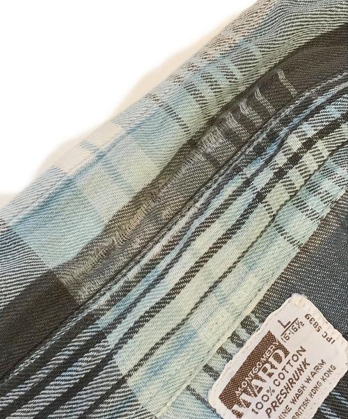 MONTGOMERY WARD（モンゴメリーワード）MONTGOMERY WARD (モンゴメリーワード) ネルシャツ スカイブルー サイズ:Lの古着・服飾アイテム