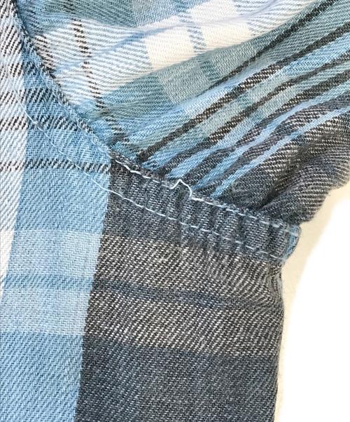 MONTGOMERY WARD（モンゴメリーワード）MONTGOMERY WARD (モンゴメリーワード) ネルシャツ スカイブルー サイズ:Lの古着・服飾アイテム