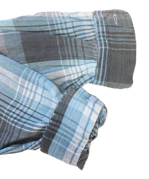 MONTGOMERY WARD（モンゴメリーワード）MONTGOMERY WARD (モンゴメリーワード) ネルシャツ スカイブルー サイズ:Lの古着・服飾アイテム