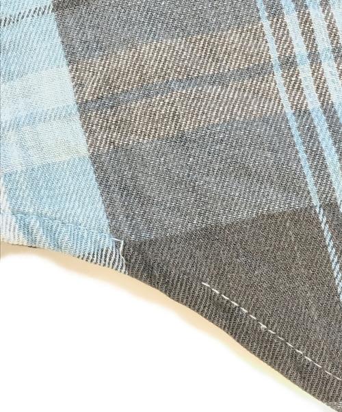 MONTGOMERY WARD（モンゴメリーワード）MONTGOMERY WARD (モンゴメリーワード) ネルシャツ スカイブルー サイズ:Lの古着・服飾アイテム