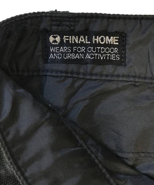 FINAL HOME（ファイナルホーム）FINAL HOME (ファイナルホーム) 隠しレイヤード チェックパンツ グリーン サイズ:XSの古着・服飾アイテム
