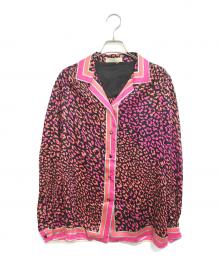 Emilio Pucci（エミリオ プッチ）の古着「総柄シルクシャツ」｜ショッキングピンク