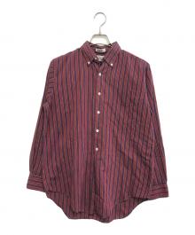 VINTAGE（ヴィンテージ）の古着「ストライプシャツ」｜レッド