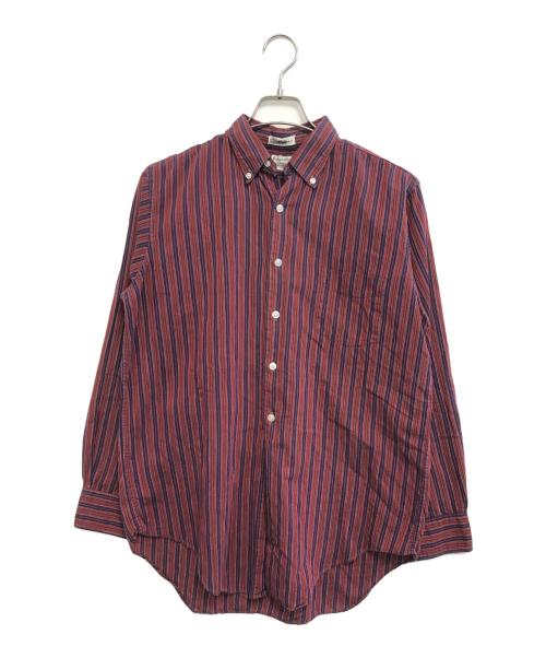 VINTAGE（ヴィンテージ）VINTAGE (ヴィンテージ) ストライプシャツ レッド サイズ:表記なしの古着・服飾アイテム