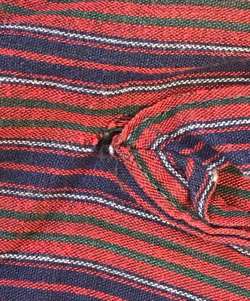 VINTAGE（ヴィンテージ）VINTAGE (ヴィンテージ) ストライプシャツ レッド サイズ:表記なしの古着・服飾アイテム