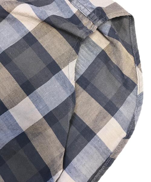 ARROW（アロー）ARROW (アロー) チェックシャツ ブラウン サイズ:Mの古着・服飾アイテム
