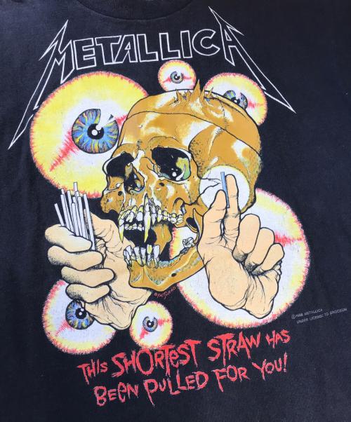 バンドTシャツ（バンドTシャツ）バンドTシャツ (バンドTシャツ) 90s METALLICA(メタリカ) バンドTシャツ ブラック サイズ:Lの古着・服飾アイテム