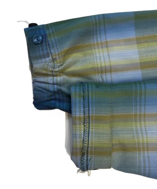 Silton（シルトン）Silton (シルトン) オンブレチェックジップジャケット ブルー サイズ:Lの古着・服飾アイテム