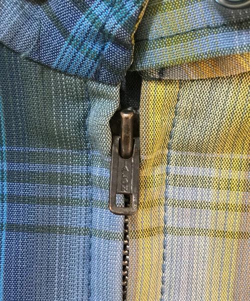 Silton（シルトン）Silton (シルトン) オンブレチェックジップジャケット ブルー サイズ:Lの古着・服飾アイテム