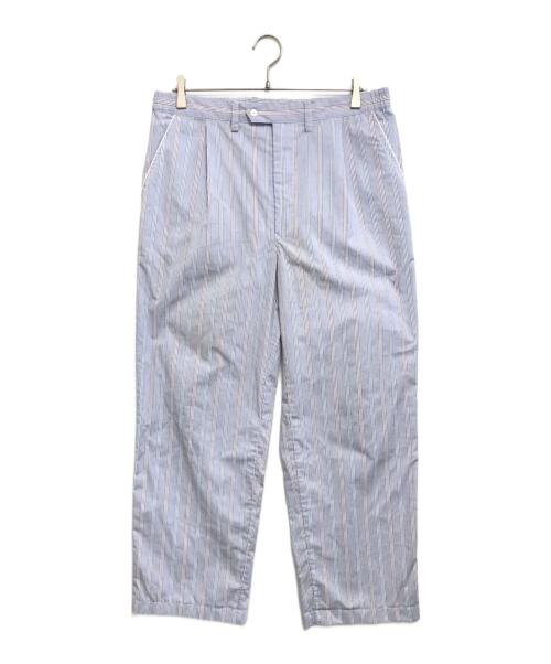 Christian Dior MONSIEUR（クリスチャンディオールムッシュ）Christian Dior MONSIEUR (クリスチャンディオールムッシュ) ストライプパンツ ブルー サイズ:Lの古着・服飾アイテム