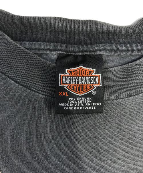モーターサイクルTシャツ（モーターサイクルTシャツ）モーターサイクルTシャツ (モーターサイクルTシャツ) 90s HARLEY-DAVIDSON(ハーレー・ダビッドソン) モーターサイクルTシャツ ブラック サイズ:XXLの古着・服飾アイテム