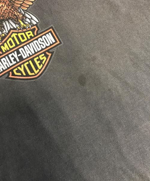 モーターサイクルTシャツ（モーターサイクルTシャツ）モーターサイクルTシャツ (モーターサイクルTシャツ) 90s HARLEY-DAVIDSON(ハーレー・ダビッドソン) モーターサイクルTシャツ ブラック サイズ:XXLの古着・服飾アイテム
