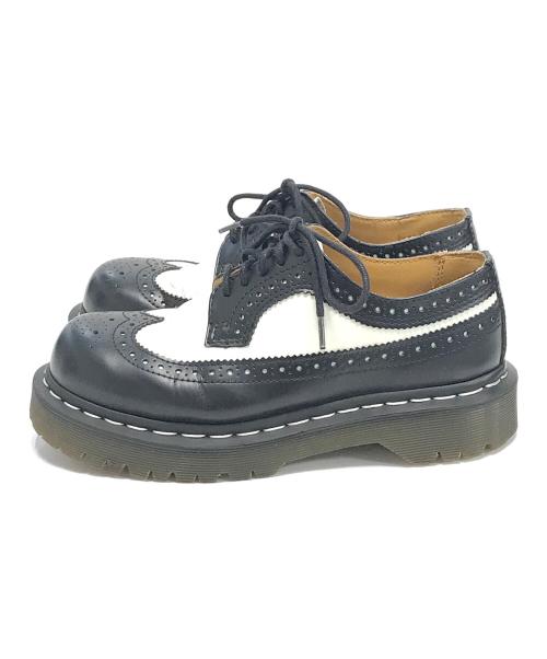 Dr.Martens（ドクターマーチン）Dr.Martens (ドクターマーチン) ウィングチップシューズ ブラック×ホワイト サイズ:UK3/US4(Men)/US5(Ladies)/EU36の古着・服飾アイテム