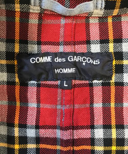 COMME des GARCONS HOMME（コムデギャルソン オム）COMME des GARCONS HOMME (コムデギャルソン オム) シャツジャケット レッド サイズ:Lの古着・服飾アイテム