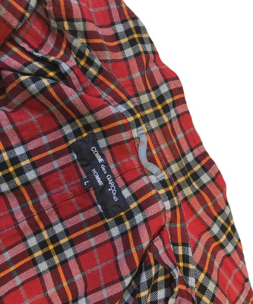 COMME des GARCONS HOMME（コムデギャルソン オム）COMME des GARCONS HOMME (コムデギャルソン オム) シャツジャケット レッド サイズ:Lの古着・服飾アイテム