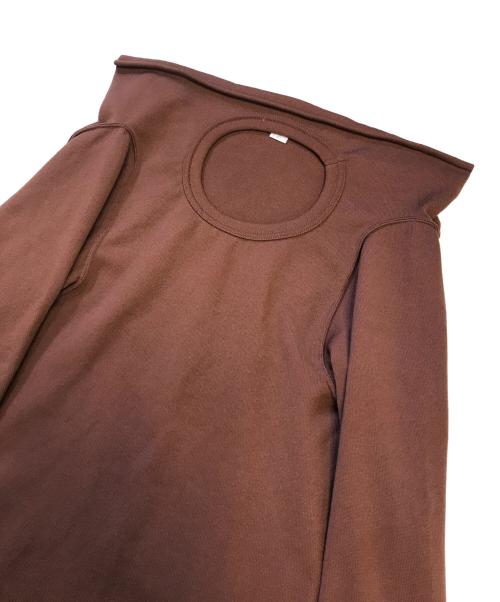 COMME des GARCONS（コムデギャルソン）COMME des GARCONS (コムデギャルソン) 変形ロングスリーブカットソー ブラウン サイズ:SSの古着・服飾アイテム