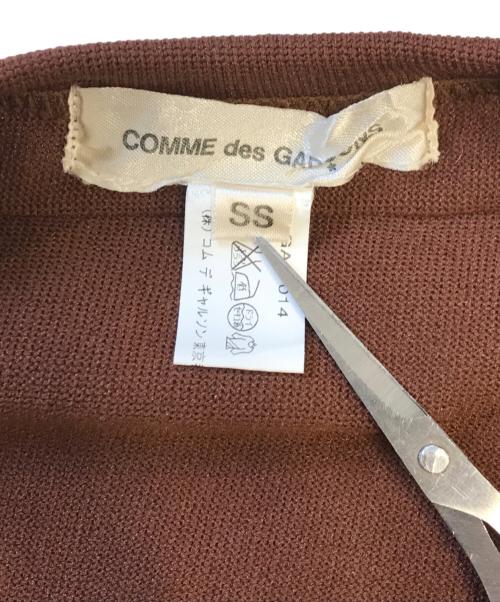 COMME des GARCONS（コムデギャルソン）COMME des GARCONS (コムデギャルソン) 変形ロングスリーブカットソー ブラウン サイズ:SSの古着・服飾アイテム