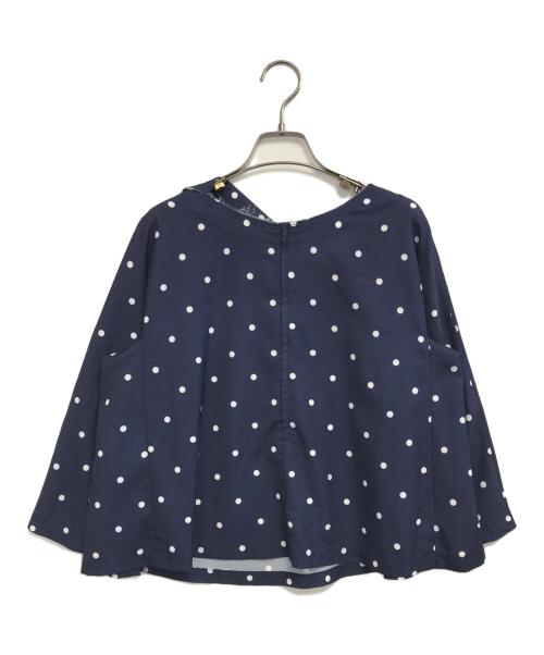 COMME des GARCONS COMME des GARCONS（コムデギャルソン コムデギャルソン）COMME des GARCONS COMME des GARCONS (コムデギャルソン コムデギャルソン) ドットブラウス ネイビー サイズ:XSの古着・服飾アイテム