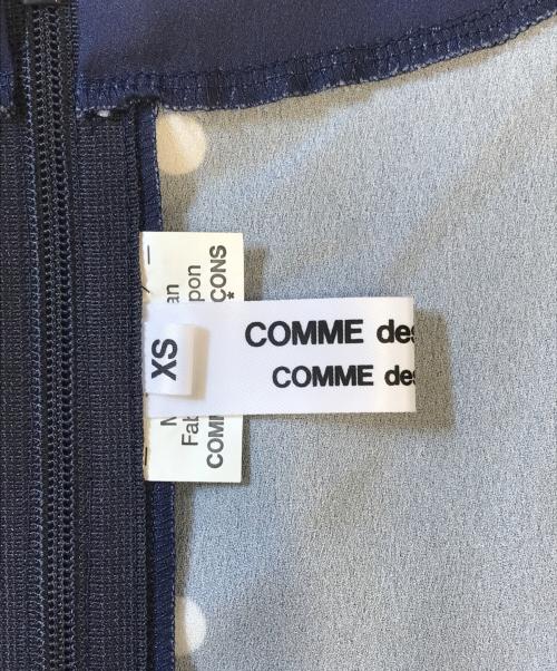 COMME des GARCONS COMME des GARCONS（コムデギャルソン コムデギャルソン）COMME des GARCONS COMME des GARCONS (コムデギャルソン コムデギャルソン) ドットブラウス ネイビー サイズ:XSの古着・服飾アイテム