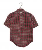 COMME des GARCONS SHIRTコムデギャルソンシャツ）の古着「S/Sチェックシャツ」｜レッド