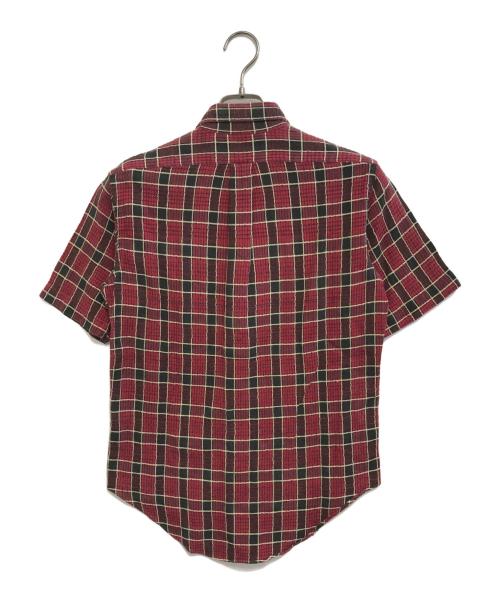 COMME des GARCONS SHIRT（コムデギャルソンシャツ）COMME des GARCONS SHIRT (コムデギャルソンシャツ) S/Sチェックシャツ レッド サイズ:Sの古着・服飾アイテム