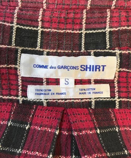 COMME des GARCONS SHIRT（コムデギャルソンシャツ）COMME des GARCONS SHIRT (コムデギャルソンシャツ) S/Sチェックシャツ レッド サイズ:Sの古着・服飾アイテム