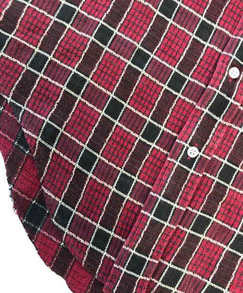 COMME des GARCONS SHIRT（コムデギャルソンシャツ）COMME des GARCONS SHIRT (コムデギャルソンシャツ) S/Sチェックシャツ レッド サイズ:Sの古着・服飾アイテム