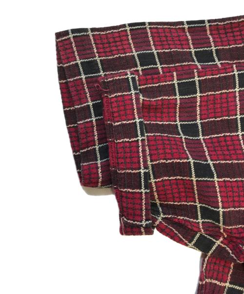 COMME des GARCONS SHIRT（コムデギャルソンシャツ）COMME des GARCONS SHIRT (コムデギャルソンシャツ) S/Sチェックシャツ レッド サイズ:Sの古着・服飾アイテム