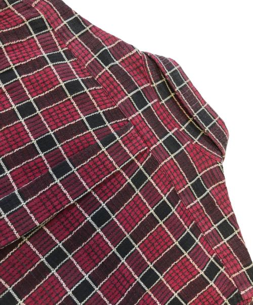 COMME des GARCONS SHIRT（コムデギャルソンシャツ）COMME des GARCONS SHIRT (コムデギャルソンシャツ) S/Sチェックシャツ レッド サイズ:Sの古着・服飾アイテム