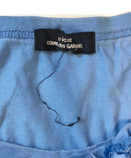 tricot COMME des GARCONS（トリココムデギャルソン）tricot COMME des GARCONS (トリココムデギャルソン) シャーリングカットソー スカイブルー サイズ:Sの古着・服飾アイテム