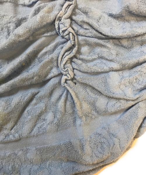 tricot COMME des GARCONS（トリココムデギャルソン）tricot COMME des GARCONS (トリココムデギャルソン) シャーリングカットソー スカイブルー サイズ:Sの古着・服飾アイテム