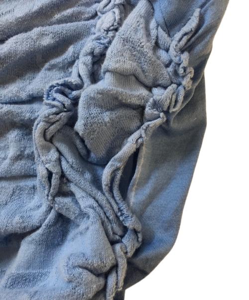tricot COMME des GARCONS（トリココムデギャルソン）tricot COMME des GARCONS (トリココムデギャルソン) シャーリングカットソー スカイブルー サイズ:Sの古着・服飾アイテム