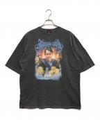 NETFLIX×ARUMANAネットフリックス×アルマナ）の古着「地面士たち(ジメンシタチ) ムービープリントTシャツ」｜ブラック